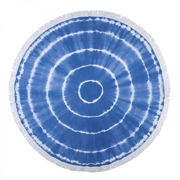 Рушник пляжний Pestemal Swirl Roundie Blue Barine