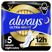 Прокладки гігієнічні 10 шт Always Ultra Secure Night Extra Duo
