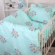 Постільна білизна в дитяче ліжечко Kids Time 20-0030 Lambs бязь MirSon