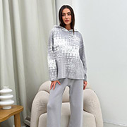 Штани в'язані Vibe Cotton Art Knit сірий