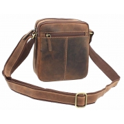 Чоловіча шкіряна сумка-месенджер Visconti S-8 oil tan