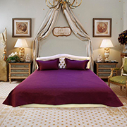 Покривало з наволочками Arya 8152 сливове