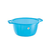 Таз круглий з ручками 19л Stefanplast 30451 блакитний