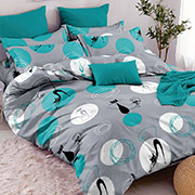 Постельное белье 102160 Кошачий дом-2 бязь-люкс Selena