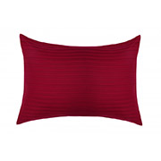 Наволочка на блискавці Bordo страйп-сатин Good-Dream бордовий