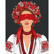 Картина за номерами 40х50 см Українська муза Santi 955752