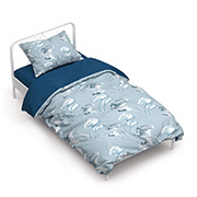 Постільна білизна Гінкго білоба бязь Home Line сіро-блакитна