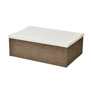 Короб складаний з пластиковою кришкою 33x23x11 см Handy Home EH-01S малий коричневий