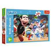 Пазли 100 елементів The Smurfs Уроки тата Смурфа Trefl 64817