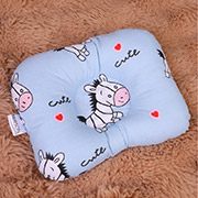 Подушка дитяча антиалергенна заоруглена Kids Time 20-0037 Cute blue zebra EcoSilk MirSon