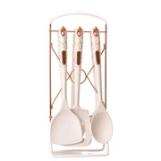 Набір кухонного приладдя на підставці 6 шт TS Kitchen YRUR3 білий