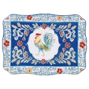 Блюдо керамичес 41х33 см Ранок в селі Certified International 28068