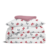 Дитяча постільна білизна в ліжечко BUTTERFLY SC11 Cosas червоний