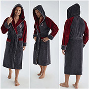 Халат чоловічий довгий Nusa NS-1290 antrasit