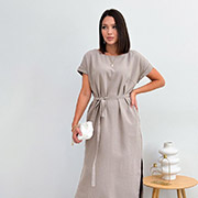 Сукня Маргарет бавовна-льон Art Knit корда