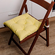 Подушка на стілець Manchester Прованс лимонна з липучками