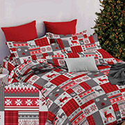 Постільна білизна Новорічний печворк 102810 бязь-люкс Selena
