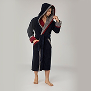 Чоловічий халат Nusa NS-1200 темно-синій