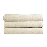 Рушник махровий Diagonal Kare 390г SoundSleep кремовий