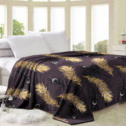 Плед флісовий Пір'їнки brown Selena 500114