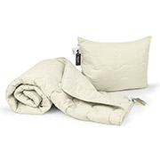 Набір антиалергенний всесезонний евкаліптовий 1701 Eco Light Cream ковдра і подушка MirSon