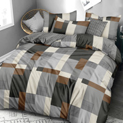 Постільна білизна Клітки мікс 505132 фланель Selena 505132