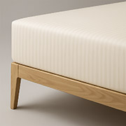 Простирадло натяжне Boston Ivory Beige Stripe сатин-страйп Ютек