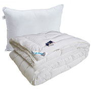 Набір зимова ковдра і подушка Руно із замінником лебединого пуху