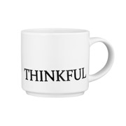 Чашка керамічна 420 мл Thinkful Ardesto AR3043W біла