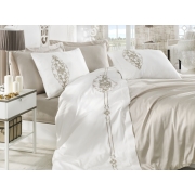Комплект постільної білизни Dantela Vita сатин з вишивкою Embroidered Intence