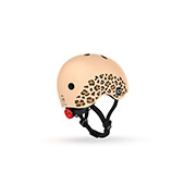Шолом захисний дитячий 45-51см леопард із ліхтариком Scoot and Ride SR-181206-LEOPARD