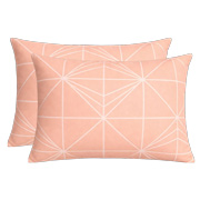 Комплект наволочок бязевий Geometry Ray SoundSleep персиковий