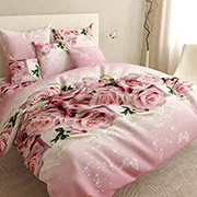 Постільна білизна бязь люкс Мила Троянда Selena 100844