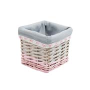 Кошик стелажний прямокутний 16x16х14 см Пудра Natural House EW-62 S малий