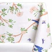 Скатертина водовідштовхувальна Spring Birds SoundSleep біла