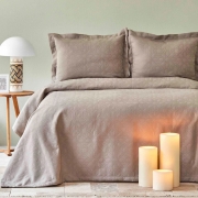 Покривало з наволочкою Back To Basic vizon Karaca Home кави