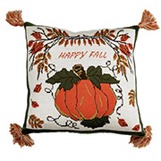 Наволочка вязаная декоративная Тыква Happy Fall Прованс
