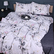 Постільна білизна 00-7 Pink Flowers поплін MirSon