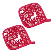 Набір прихваток кухонних Home Line червоний