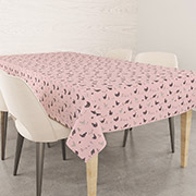 Скатертина бавовняна Прогулянка з курчатами Home Line рожевий