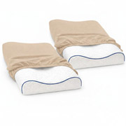 Набір наволочок трикотажних для ортопедичних та анатомічних подушок 2 шт Ideia бежевий