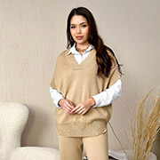 Жилетка в'язана Jolie Art Knit бежева