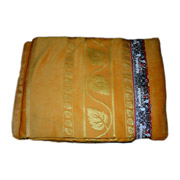 Простынь велюровая Hanibaba Золотой Лист золото - Фото №2