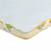 Дитячий водонепроникний наматрацник Еко Пупс Поверхня Premium Синій