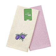 Набір кухонних вафельних рушників Стигла слива Home Line