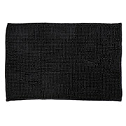 Килимок у ванну кімнату Basic 6 Chenille Bisk чорний