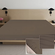 Простирадло на гумці Ярослав сатин 10 темно-коричневий