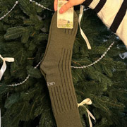 Шкарпетки конопляні зимові махрові високі Ukono олива