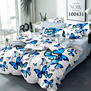 Комплект постільної білизни Selena Політ метеликів grey 100431