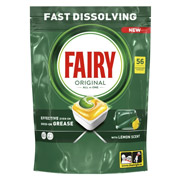 Капсули для посудомийних машин 56 шт Лимон Все в 1 Original Fairy 8700216237352